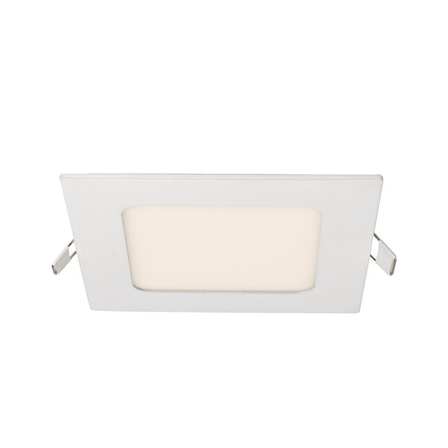 PURPL LED Downlight -  6W - 120x120 mm - 4000K Helder Wit - IP40 - Inbouw - Vierkant - Wit