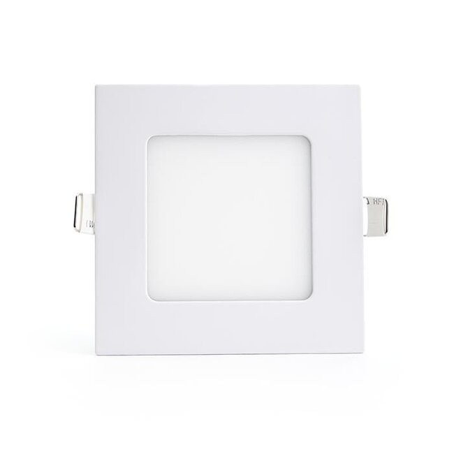 PURPL LED Downlight -  6W - 120x120 mm - 4000K Helder Wit - IP40 - Inbouw - Vierkant - Wit