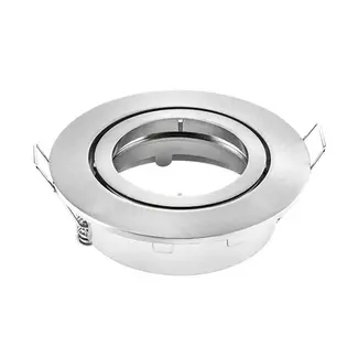 PURPL LED GU10 spot inbouw armatuur - Zink - Ø83mm - RVS - Kantelbaar IP20 Rond