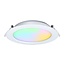 LED Downlight - 12W - ø180 mm - RGB+CCT (2700K-6500K) - IP44 - Inbouw - Rond - Wit - FUT066