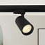 COB LED Railspot - Ø75x145mm - 4000K Helder Wit - 20W - 2750 lm 3-Fase - Zwart