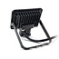 PURPL LED Breedstraler - 10W - 900 lm - 3000K Warm wit - IP44 - Met Sensor - Zwart