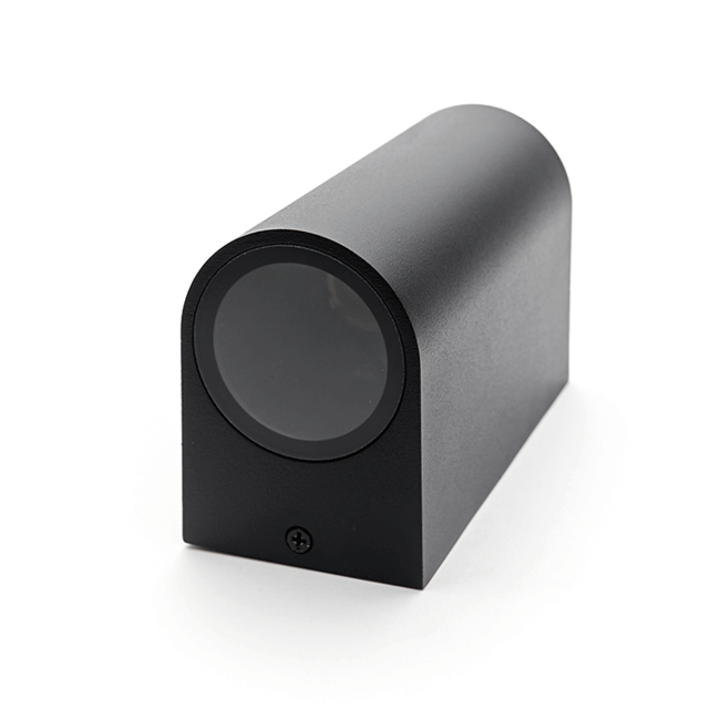 PURPL LED GU10 Up & Down Wandlamp D-vorm Zwart
