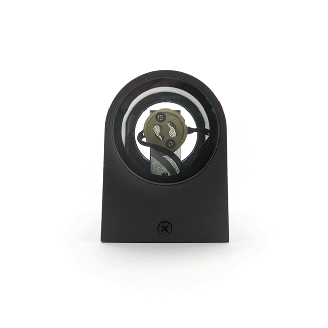 PURPL LED GU10 Up & Down Wandlamp D-vorm Zwart