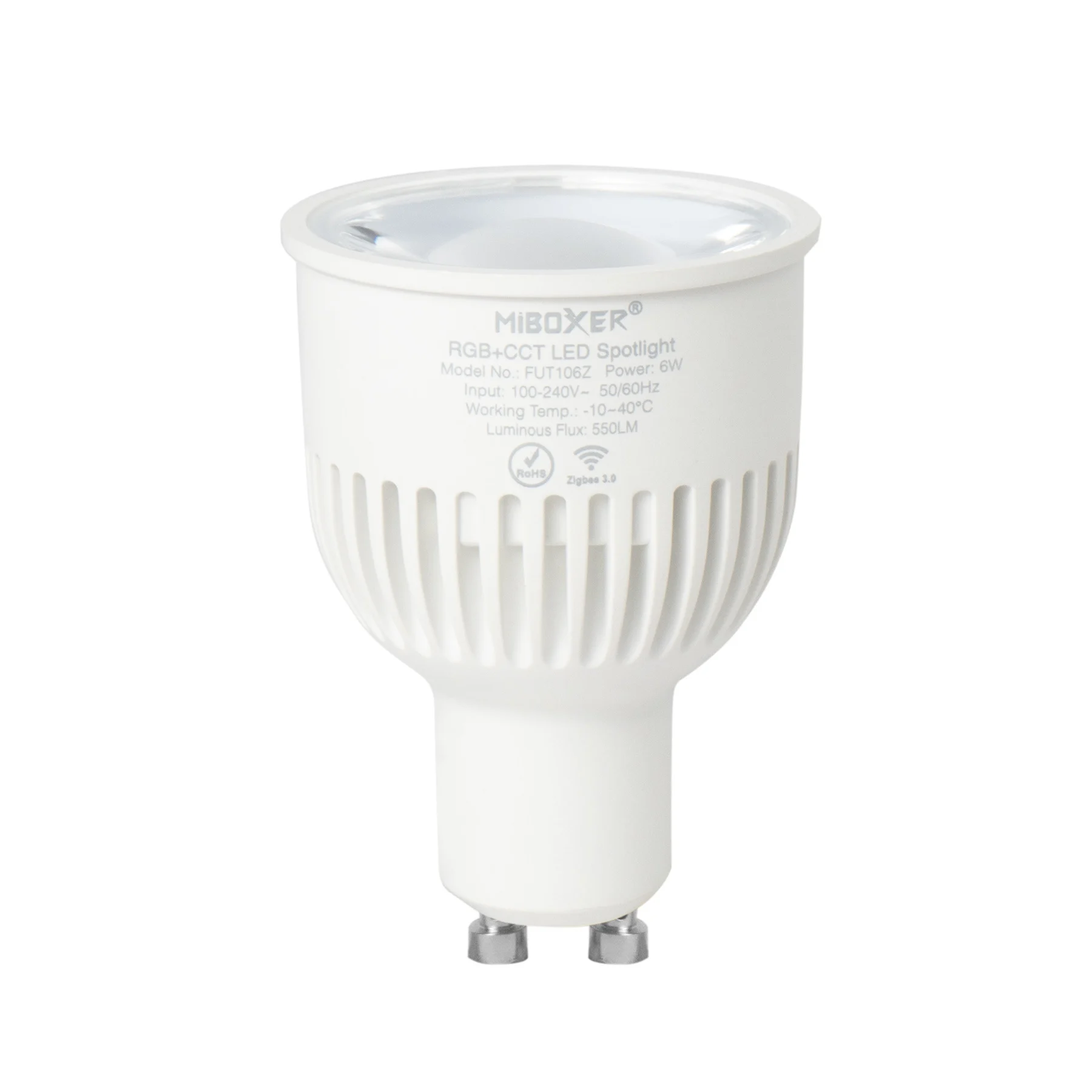 MiBoxer/Mi-Light LED GU10 Spot | 6W | RGB+CCT | Zigbee 3.0 + 2.4 GHz | FUT106, foto 3 van 4