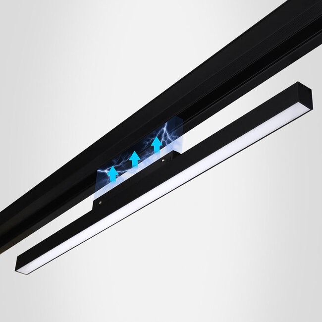 MiBoxer/Mi-Light 48V Magnetische Lineaire LED lamp - RGB+CCT (2700K-6500K) - 24W - 1350 lm - Zigbee 3.0 - Dimbaar - IP44 - Zwart