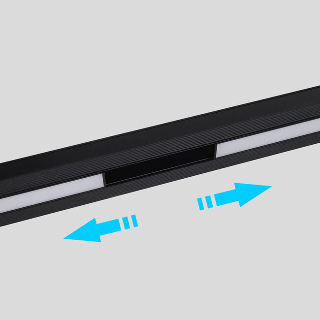 MiBoxer/Mi-Light 48V Magnetische Lineaire LED lamp - RGB+CCT (2700K-6500K) - 24W - 1350 lm - Zigbee 3.0 - Dimbaar - IP44 - Zwart