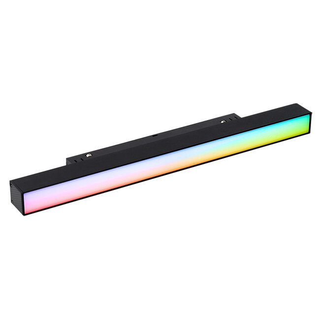MiBoxer/Mi-Light 48V Magnetische Lineaire LED lamp - RGB+CCT (2700K-6500K) - 12W - 700 lm - Zigbee 3.0 - Dimbaar - IP44 - Zwart