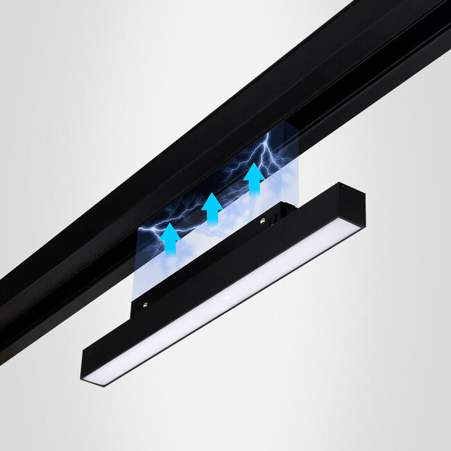 MiBoxer/Mi-Light 48V Magnetische Lineaire LED lamp - RGB+CCT (2700K-6500K) - 12W - 700 lm - Zigbee 3.0 - Dimbaar - IP44 - Zwart