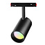 48V Magnetische Railspot - Ø63x130mm - RGB+CCT - Zigbee 3.0 + 2.4GHz - 12W - 1000 lm - Dimbaar - Zwart