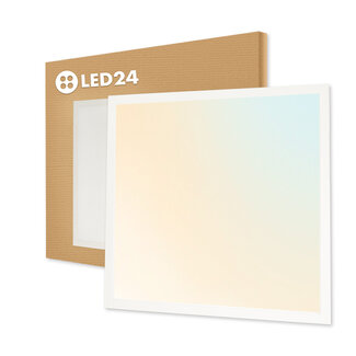 LED24 LED Paneel - 62x62- CCT - Dimbaar - 36W - 100 lm/W - UGR<22 - Back-lit
