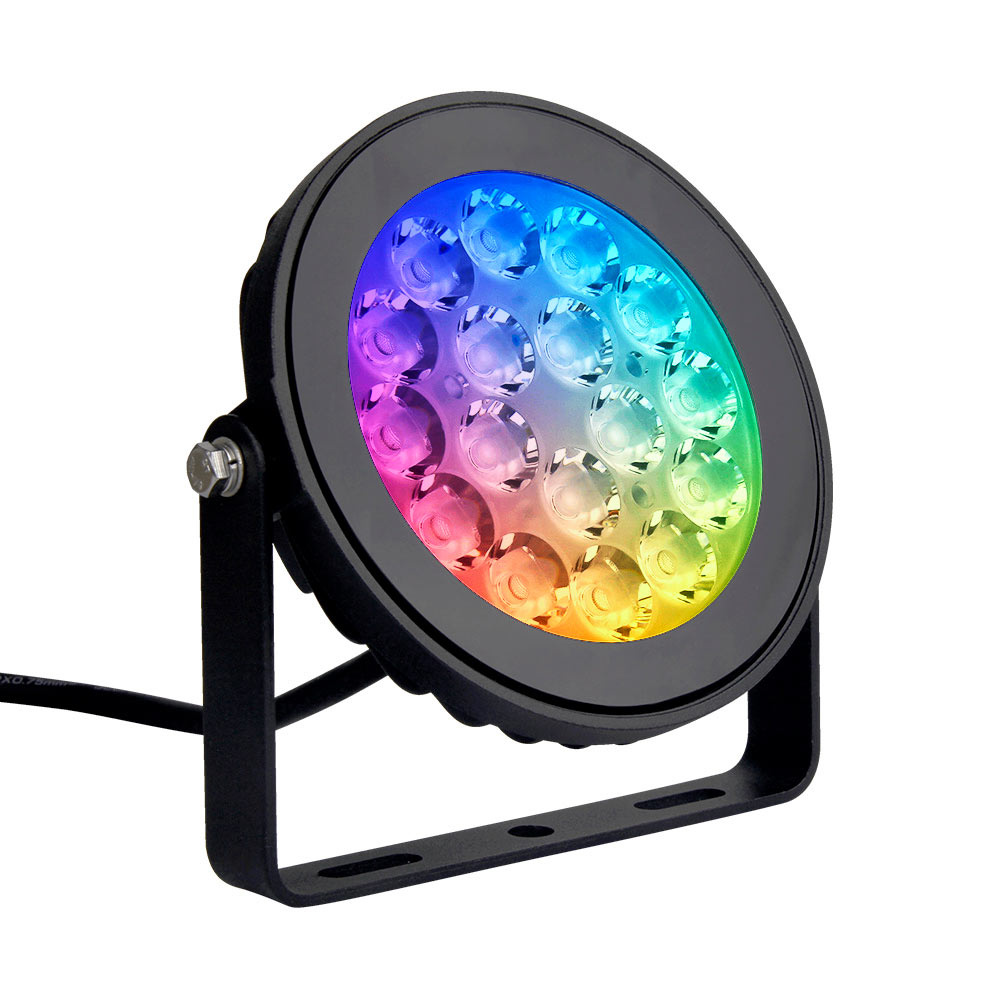 MiBoxer/Mi-Light Tuinlamp - 9W - RGB+CCT (2700K - 6500K) - IP66 - Zwart - FUTC02