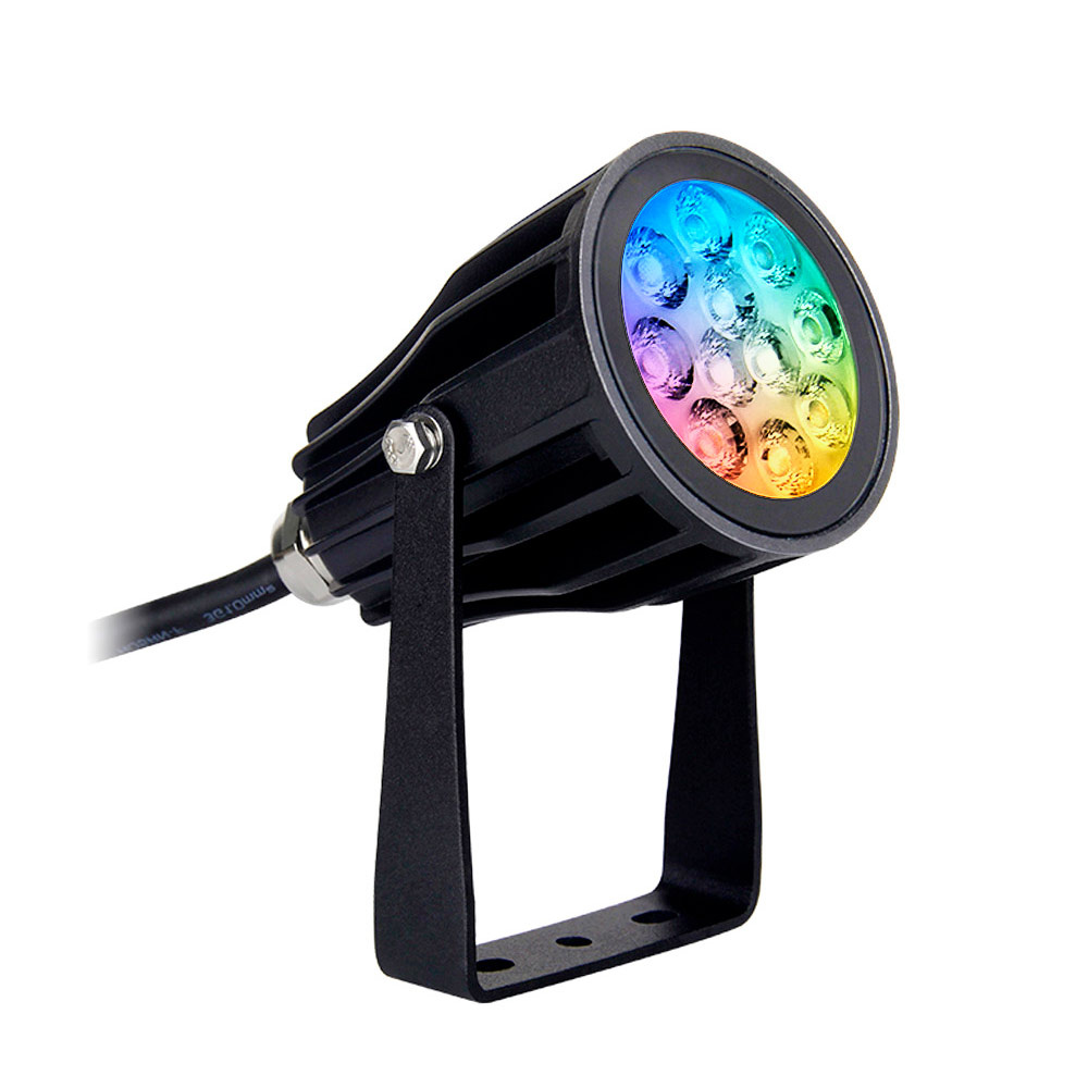 MiBoxer/Mi-Light Tuinspot | 6W | RGB+CCT | IP66 | Zwart | FUTC04