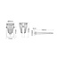 MiBoxer/Mi-Light Tuinspot | 6W | RGB+CCT | IP66 | Zwart | FUTC04