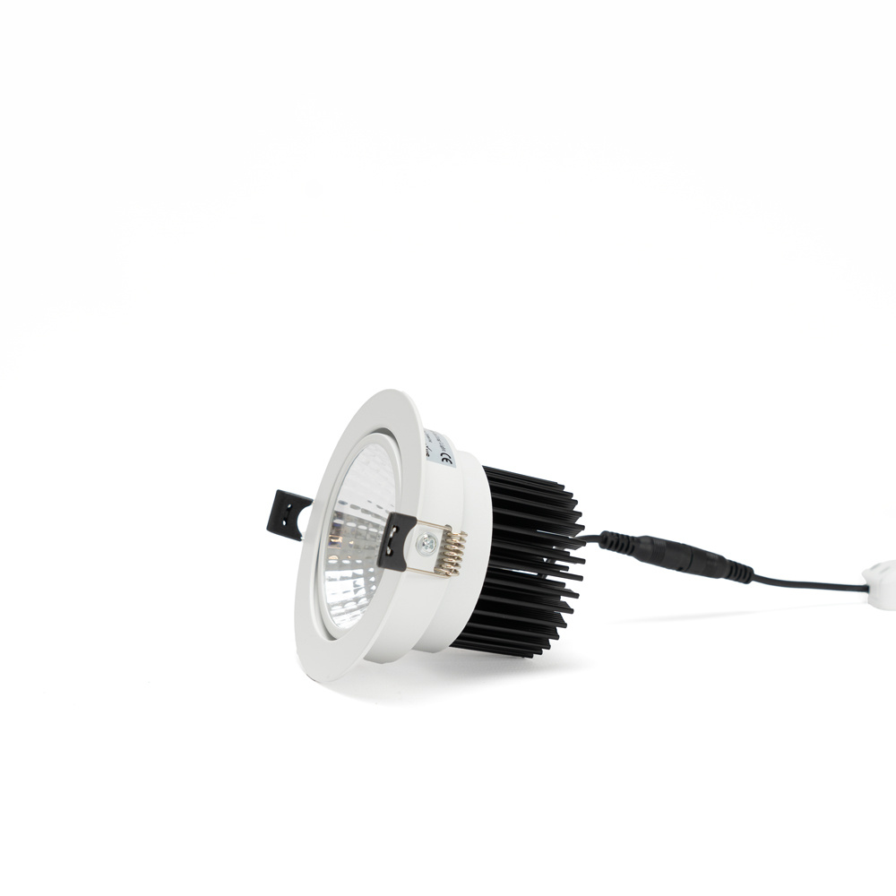 PURPL LED Inbouwspot - 7W - 2700K Warm wit - Ø108mm - Dimbaar - IP40 - Kantelbaar - Rond - Wit, foto 5 van 6