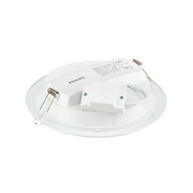 Philips LED SlimDownlight - ø175mm - Rond - 12W - 3000K Warm wit - IP20 - Inbouw - Wit - DN065B G4