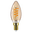 Philips Master Value LED Kaarslamp - B35 Gold - 2.5W (Vervangt 15W) - 1800K Zeer Warm Wit (818) - E14 - Dimbaar