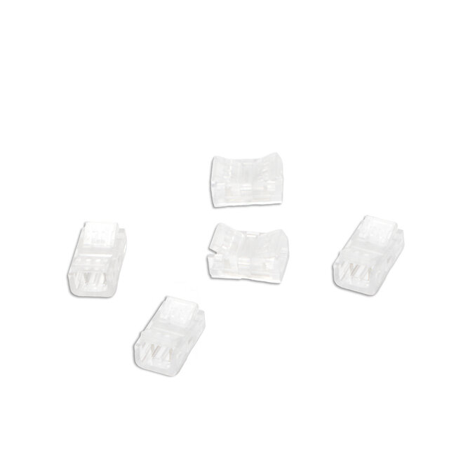 Click Connectors (5 stuks) - Strip to Strip - IP20 - Voor Enkelkleurige COB LED strips