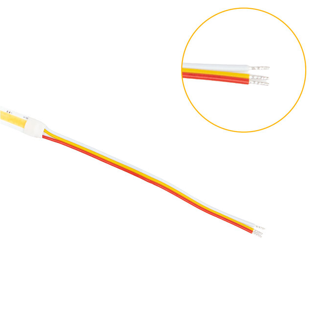 PURPL COB Led Strip - 5m - 840 LED's p/m - 24V - CCT (2700K-6500K) - IP65 stof- en waterdicht