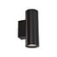 LED GU10 Up & Down Wandlamp Rond Zwart