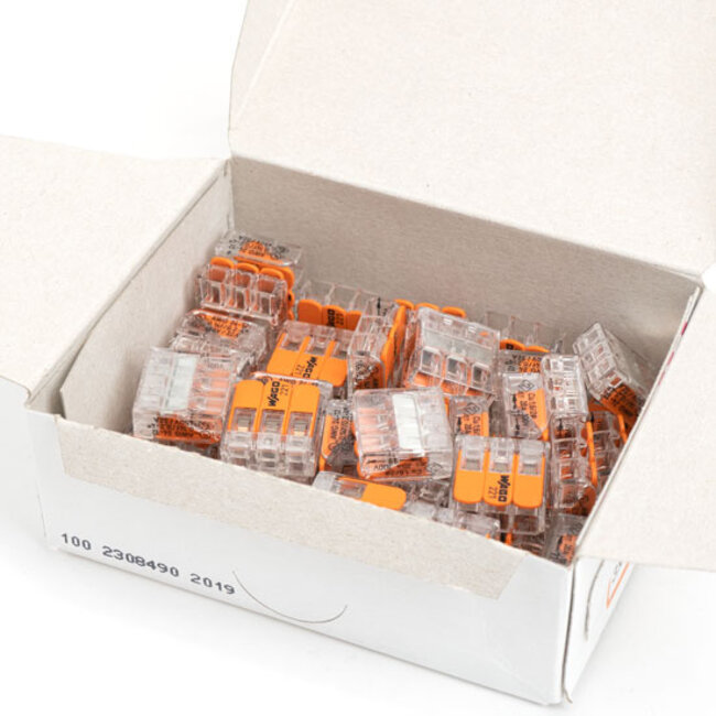 Wago 221-413 Verbindingsklem Compact - 3-Polig - 50 Stuks