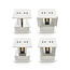 PURPL LED COB Wandlamp Vierkant Wit