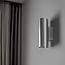 LED GU10 Up & Down Wandlamp Rond Zilver