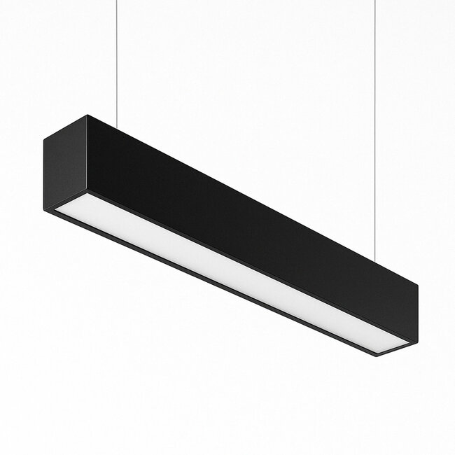 PURPL Lineaire Lamp - 150 cm - 45W - 3CCT  (3000K | 4000K | 5700K) - Dimbaar - Zwart