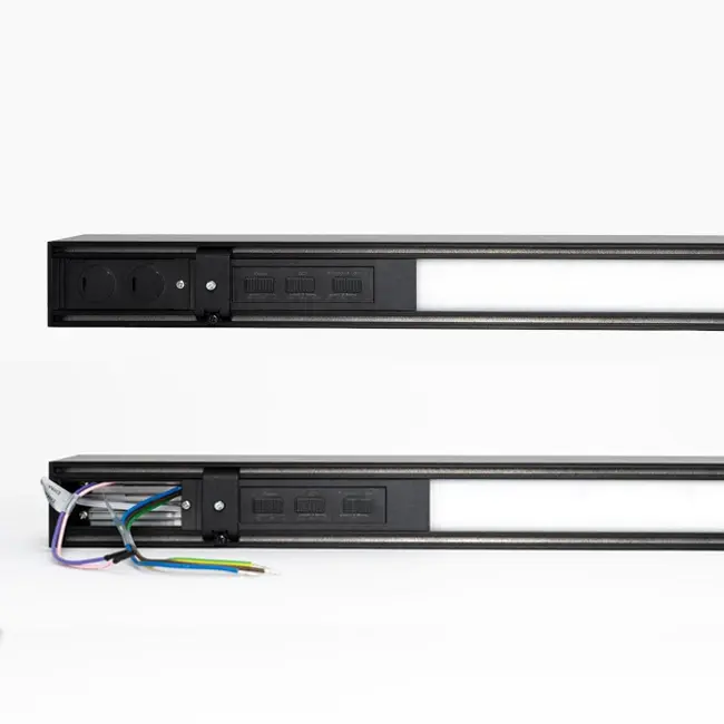 PURPL Lineaire Lamp - 120 cm - 36W - 3CCT  (3000K | 4000K | 5700K) - Dimbaar - Zwart