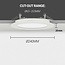 LED downlight -  PIR Sensor - 10W/13W/16W - ø240mm - 3CT (3000K/ 4000K/ 5700K) - Inbouw - Interne driver - Rond - Wit