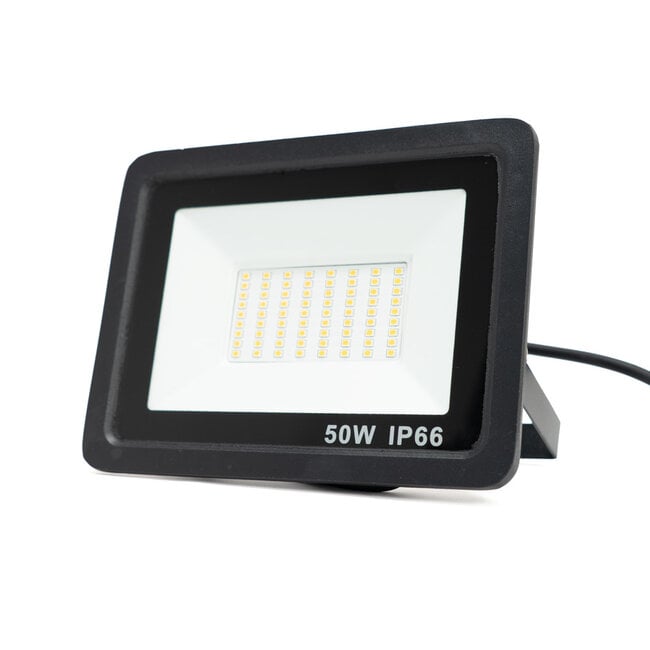 LED Breedstraler - 50W - 2700K Warm Wit - 5500 lm - 120º - IP66 - IK08 - Zwart
