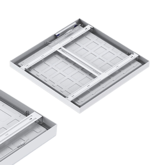 Opbouw LED Paneel - 60x60 - 4000K Helder wit - 36W - 4370 lm - 120 lm/W - UGR<22 - IP40 - Flikkervrij - Back-lit