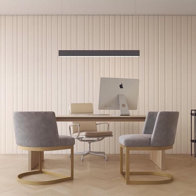 PURPL Lineaire Lamp - 60 cm - 17W - 3CCT  (3000K | 4000K | 5700K) - Dimbaar - Zwart