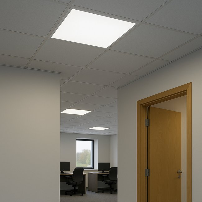 Ledvance LED Paneel Compact - 62x62 - 4000K Helder wit - 28W/25W/22W (Power Select) - 3640 lm - 130 lm/W -  UGR<19 - Flikkervrij - Back-lit