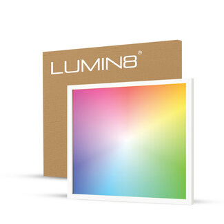Lumin8 LED Paneel - 62x62 - RGB+CCT - Dimbaar - 36W - 100 lm/W - UGR<22 - IP40 - Back-lit