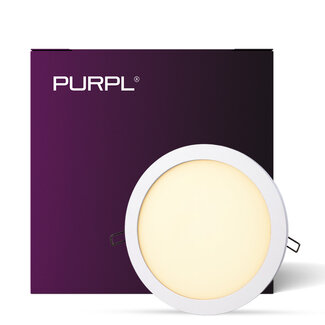 PURPL LED Downlight - 3W - ø90 mm - 3000K Warm wit - IP20 - Inbouw - Rond - Wit