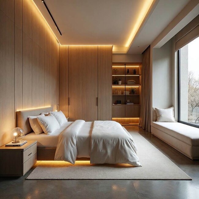PURPL COB Led Strip - 5m - 512 LED's p/m- 24V - 2700k Warm Wit - IP20