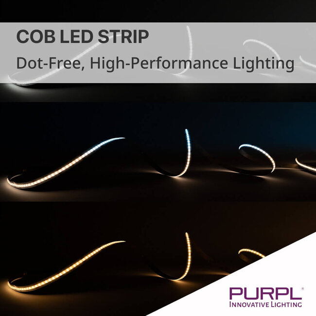 PURPL COB Led Strip - 5m - 840 LED's p/m - 24V - CCT (2700K-6500K) - IP20