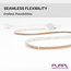 PURPL LED Strip - 50 m - 120 LEDs p/m - 220V - 4000K Helder wit - Dimbaar - IP67
