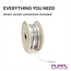 PURPL LED Strip - 50 m - 120 LEDs p/m - 220V - 4000K Helder wit - Dimbaar - IP67