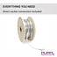 PURPL LED Strip - 50 m - 120 LEDs p/m - 220V - 6000K Koud wit - Dimbaar - IP67