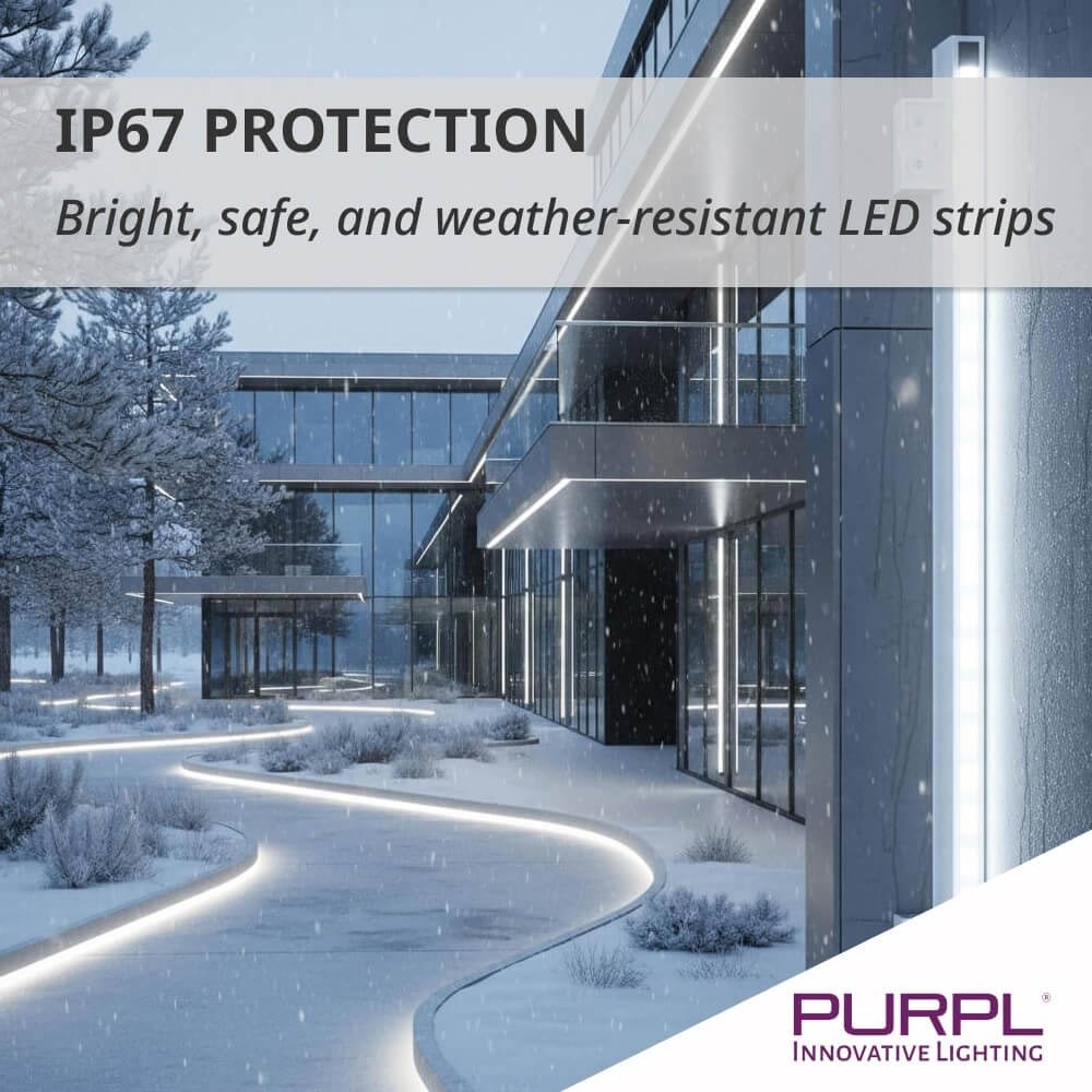 PURPL LED Strip - 50 m - 120 LEDs p/m - 220V - 6000K Koud wit - Dimbaar - IP67, foto 4 van 6