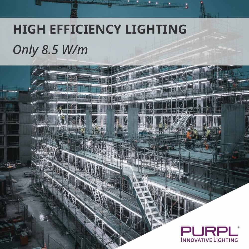 PURPL LED Strip - 50 m - 120 LEDs p/m - 220V - 6000K Koud wit - Dimbaar - IP67, foto 6 van 6
