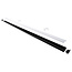 LED Strip Profiel Inbouw - 1,5 m - 30x10 mm - Zwart aluminium - Opaal afdekkap - IP20 - Incl. montagemateriaal