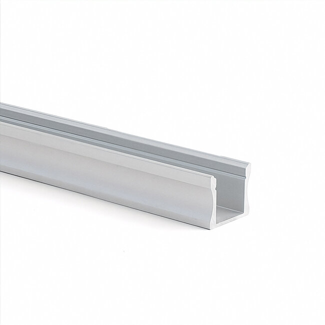 PURPL LED Strip Profiel Opbouw - 1,5 m - 17,5x15 mm - Aluminium - Opaal afdekkap - IP20 - Incl. montagemateriaal