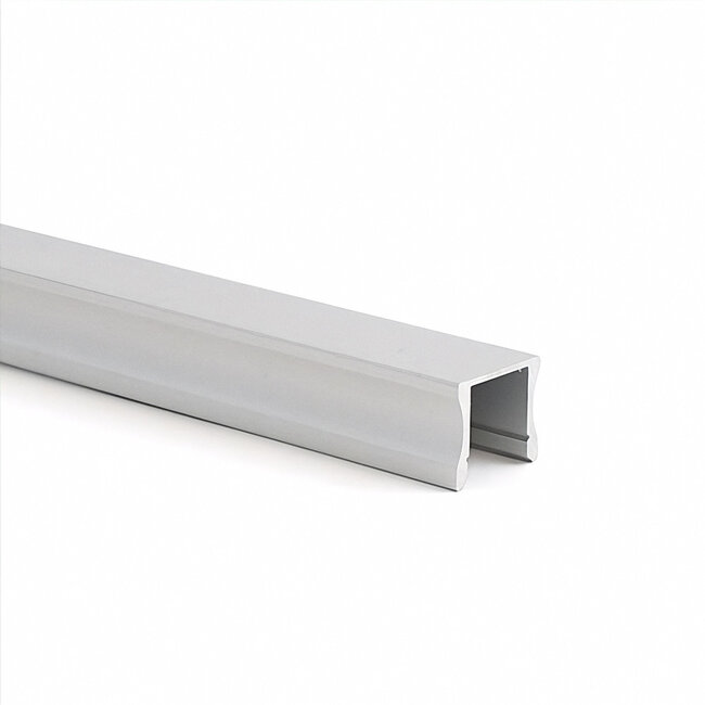 PURPL LED Strip Profiel Opbouw - 1,5 m - 17,5x15 mm - Aluminium - Opaal afdekkap - IP20 - Incl. montagemateriaal
