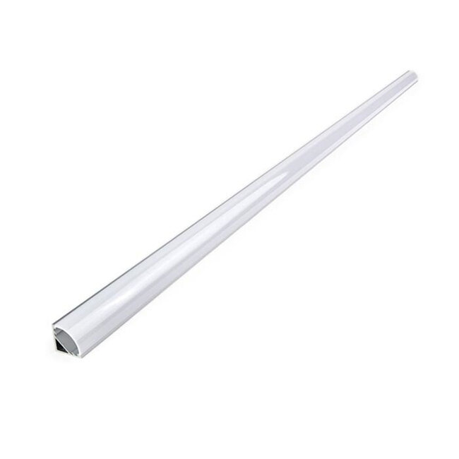 PURPL LED Strip Profiel Hoek - 1,5 m - 20×20 mm - Aluminium - Opale diffuser - IP20 - Incl. Incl. montagemateriaal