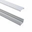 PURPL LED Strip Profiel Opbouw - 1,5 m - 23x10 mm - Aluminium - Opaal afdekkap - IP20 - Incl. montagemateriaal