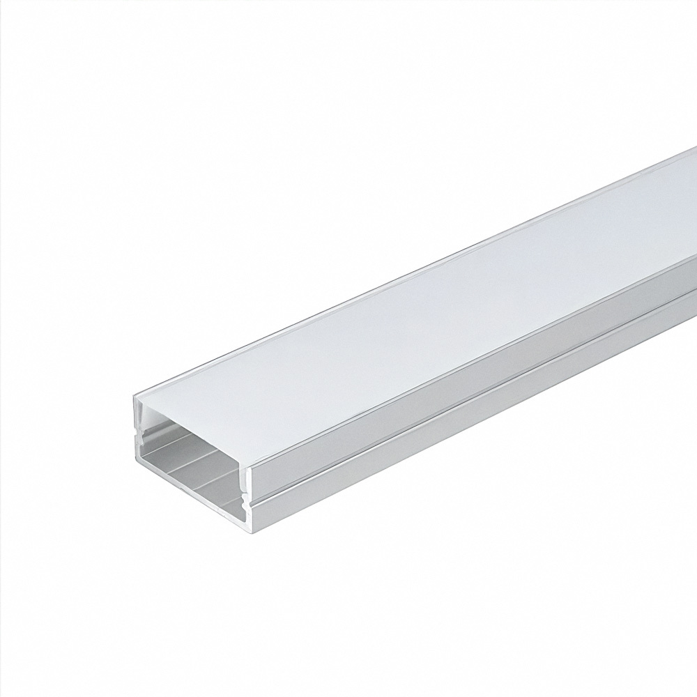 PURPL LED Strip Profiel Opbouw - 1,5 m - 23x10 mm - Aluminium - Opaal afdekkap - IP20 - Incl. montagemateriaal, foto 6 van 6