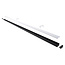LED Strip Profiel Opbouw - 1,5 m - 23x10 mm - Zwart Aluminium - Opaal afdekkap - IP20 - Incl. montagemateriaal